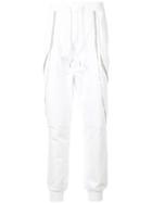 Fengchen Wang Contrasting Stripe Track Pants - White