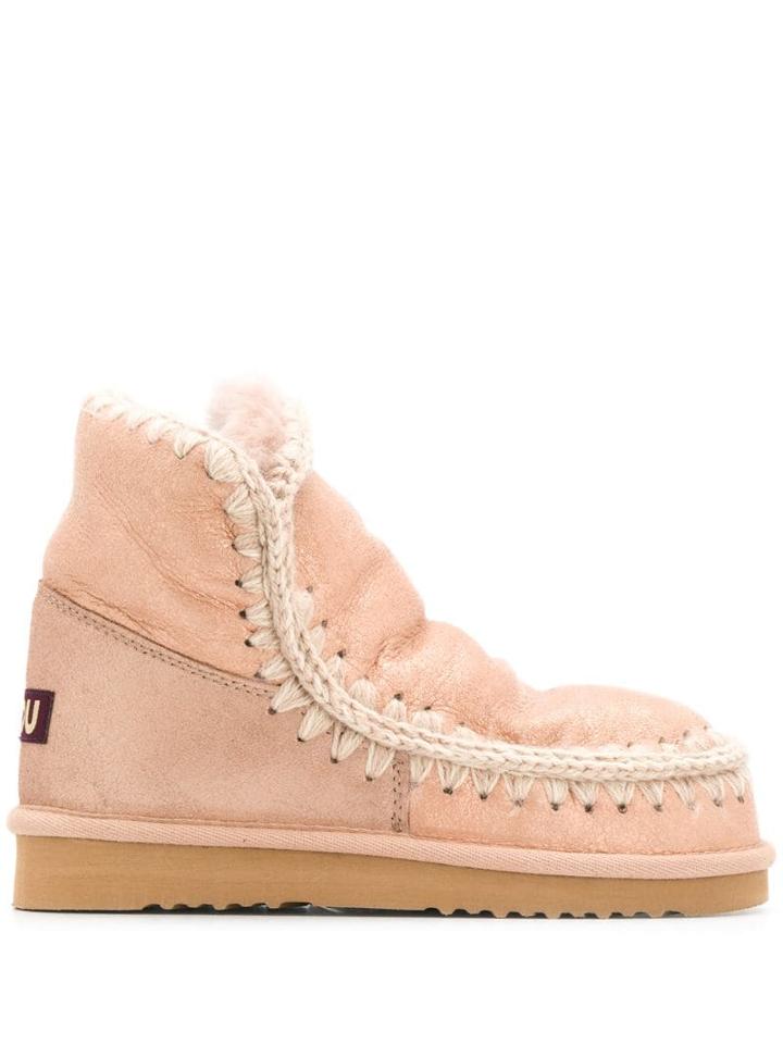 Mou Mou Mufw101001b Dur Artificial->artificial Leather - Pink