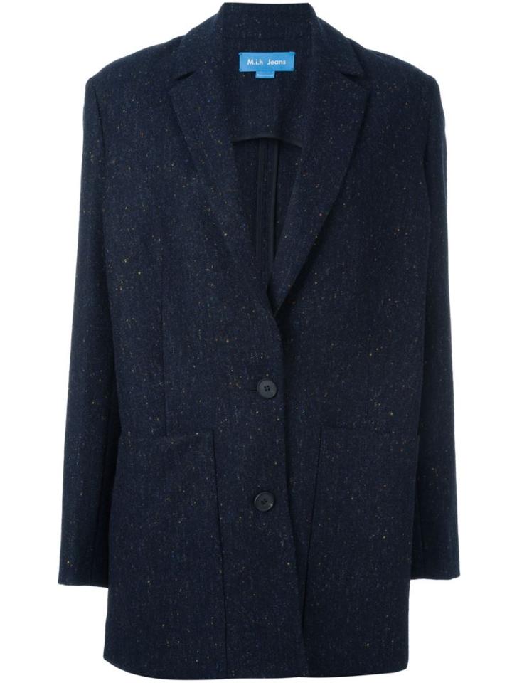 Mih Jeans 'dylan' Relaxed Fit Blazer, Women's, Size: Xs, Blue, Polyamide/acetate/triacetate/wool