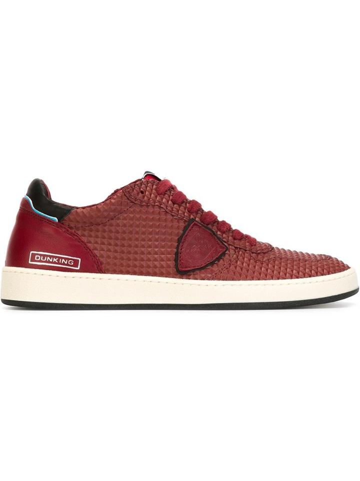 Philippe Model Lakers Sneakers, Men's, Size: 41, Red, Leather/rubber