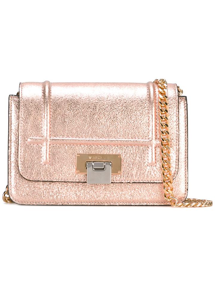 Visone - Lizzy Small Shoulder Bag - Women - Leather - One Size, Pink/purple, Leather