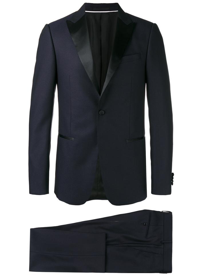 Z Zegna Peaked Lapel Two-piece Suit - Black