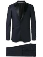 Z Zegna Peaked Lapel Two-piece Suit - Black