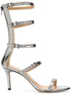 Marc Ellis Mirror Effect Sandals - Metallic