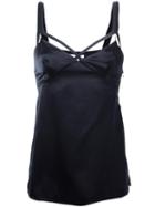 Dion Lee 'frame' Cami Top, Women's, Size: 6, Black, Silk