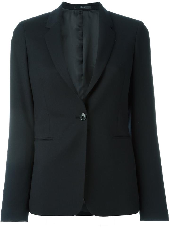Paul Smith Single Button Blazer, Women's, Size: 44, Black, Cupro/wool