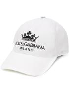 Dolce & Gabbana Classic Milano Logo Cap - White