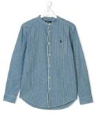 Ralph Lauren Kids Teen Striped Chambray Shirt - Blue