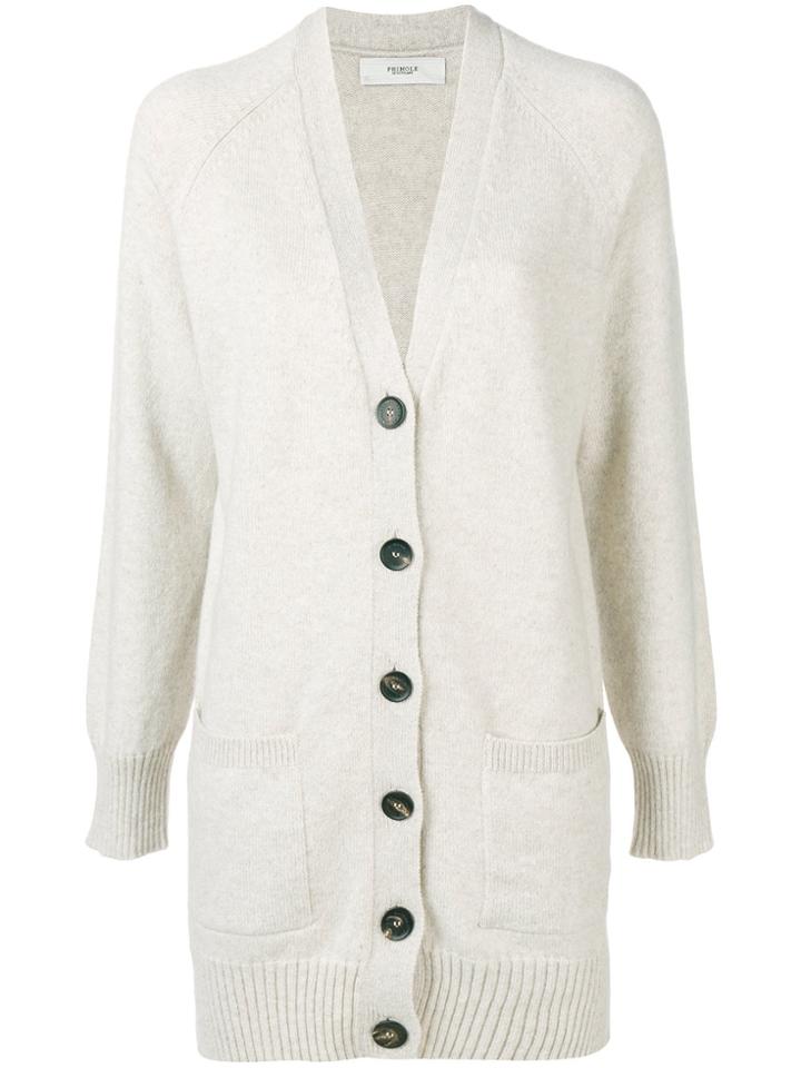 Pringle Of Scotland V-neck Buttoned Cardigan - Nude & Neutrals
