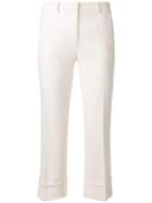 L'autre Chose Turned-up Hem Trousers - Neutrals