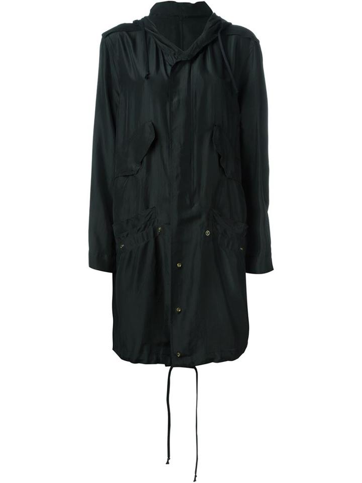 Faith Connexion Hooded Parka, Women's, Size: Xs, Black, Silk