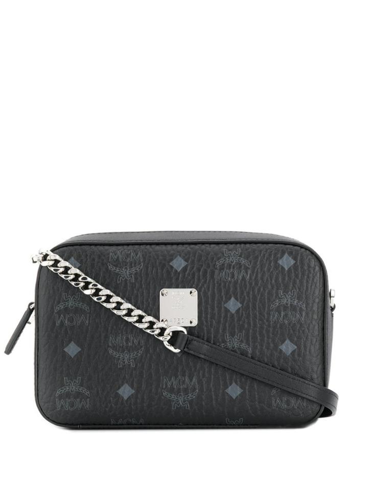 Mcm Visetos Crossbody Bag - Black