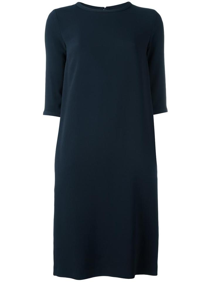 's Max Mara Boat Neck Dress, Women's, Size: 38, Blue, Viscose/acetate/spandex/elastane/silk