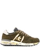 White Premiata Lander Sneakers - Green