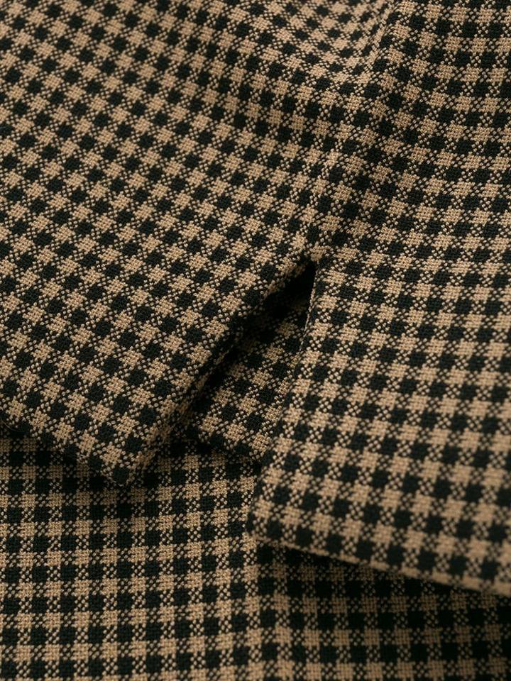Piazza Sempione Checked Tailored Trousers - Brown