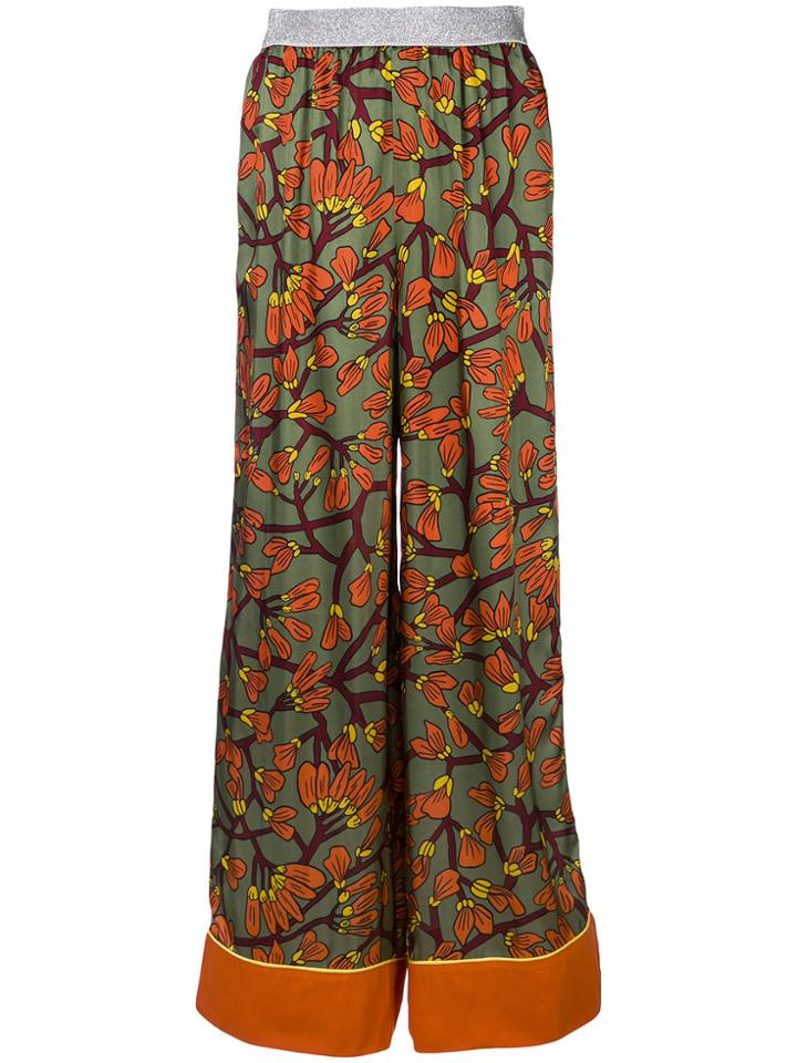 I'm Isola Marras Floral Print Palazzo Trousers - Multicolour