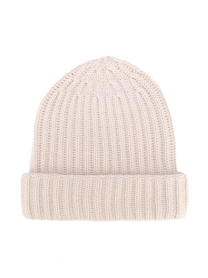 Little Remix 'jr Vato' Ribbed Beanie - Nude & Neutrals