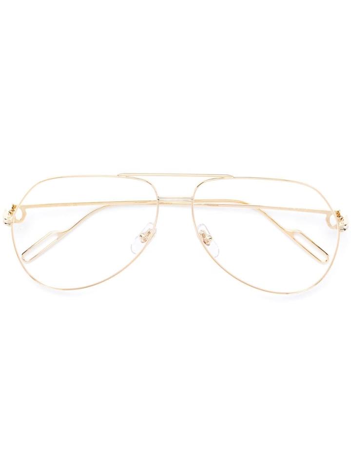 Cartier Aviator Shaped Glasses - Gold