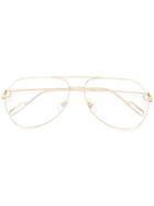 Cartier Aviator Shaped Glasses - Gold