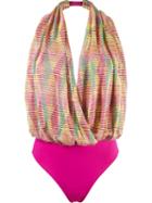 Cecilia Prado Crochet Swimsuit, Women's, Size: P, Pink/purple, Acrylic/polyester/viscose