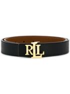 Ralph Lauren Logo Plaque Belt - Black