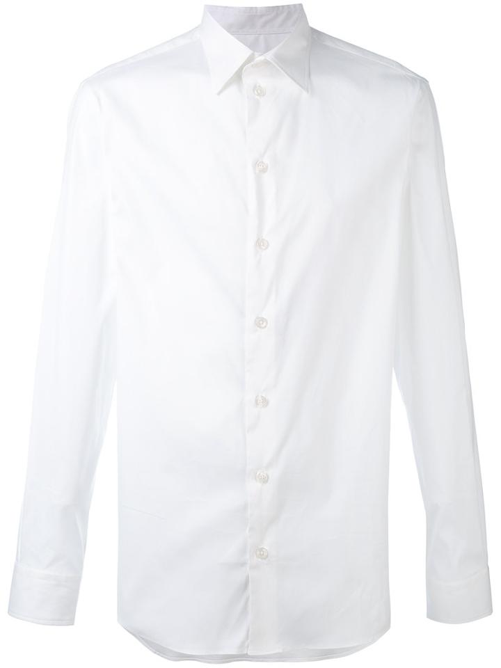 Armani Collezioni - Classic Formal Shirt - Men - Cotton/polyamide/spandex/elastane - L, White, Cotton/polyamide/spandex/elastane