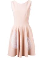 Scuba Cabbage Leaf Mini Dress - Women - Nylon/polyester/spandex/elastane/viscose - 44, Pink/purple, Nylon/polyester/spandex/elastane/viscose, Antonino Valenti