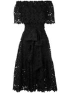 Bambah - Lace Off Shoulder Dress - Women - Cotton/polyester - 12, Black, Cotton/polyester