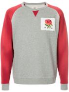 Kent & Curwen Embroidered Rose Sweatshirt - Grey