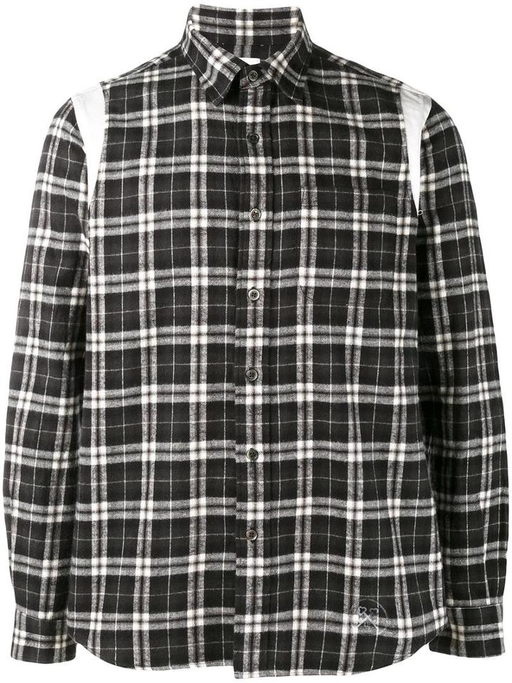 Uniform Experiment Checked Shirt, Men's, Size: 2, Black, Cotton