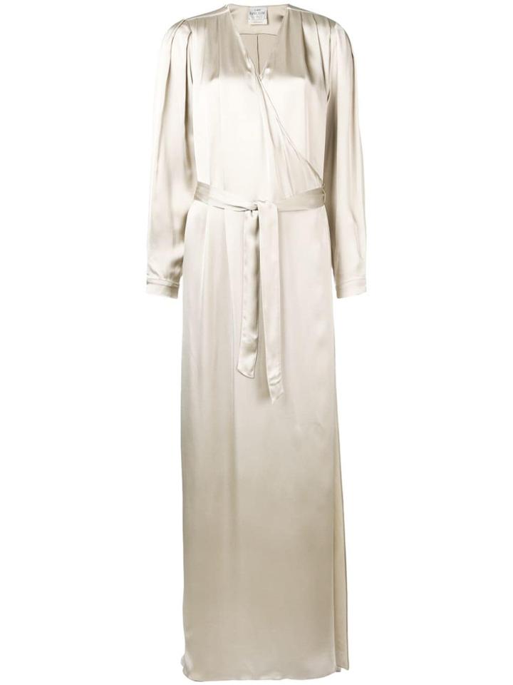 Forte Forte Wrap-around Long Dress - Neutrals