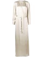 Forte Forte Wrap-around Long Dress - Neutrals