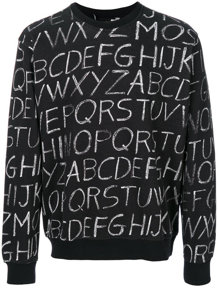 Love Moschino - Printed Sweatshirt - Men - Cotton/spandex/elastane - M, Black, Cotton/spandex/elastane