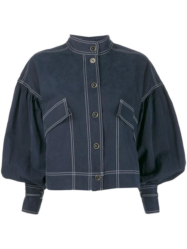 Ulla Johnson Cropped Cody Jacket - Blue