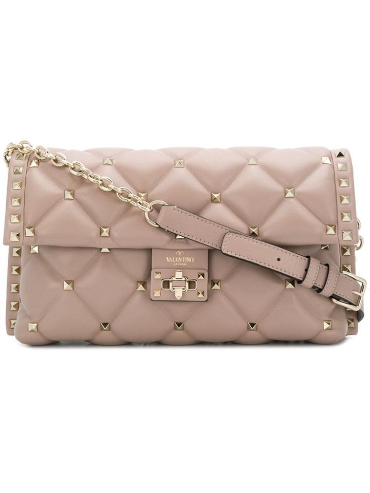 Valentino Candystud Shoulder Bag - Neutrals