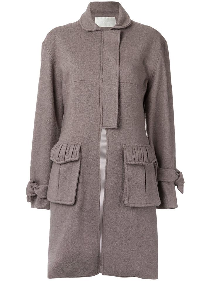 Wool Coat - Women - Viscose/wool - 42, Purple, Viscose/wool, Lilly Sarti