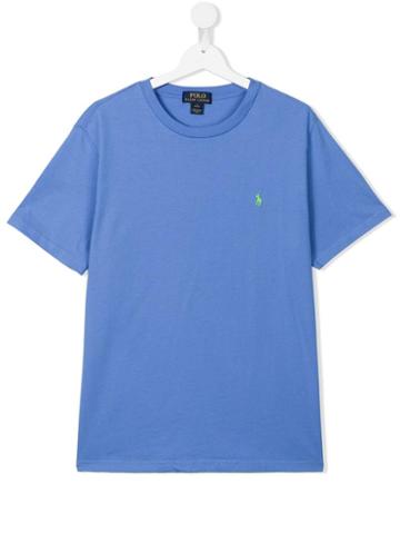 Ralph Lauren Kids Round Neck T-shirt, Boy's, Size: 14 Yrs, Blue