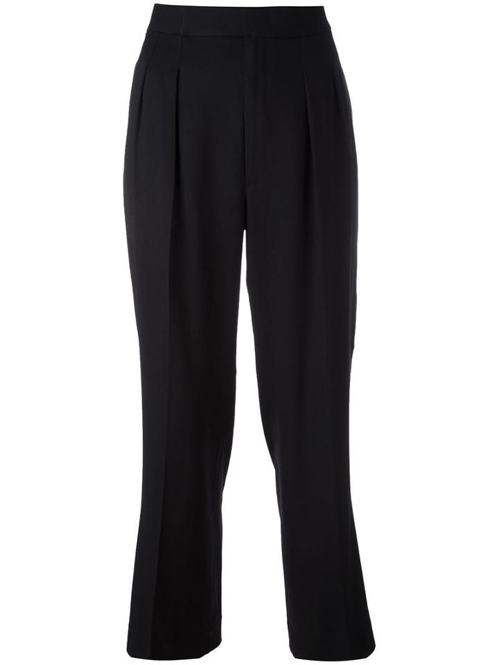 Polo Ralph Lauren Wide-leg Trousers, Women's, Size: 6, Black, Wool