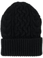 P.a.r.o.s.h. Cable-knit Beanie - Black