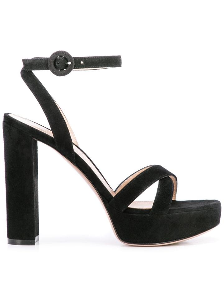 Gianvito Rossi Crossover Strap Pumps - Black