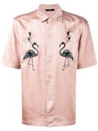Diesel - Flamingo Patches Shortsleeved Shirt - Men - Polyester - Xl, Pink/purple, Polyester