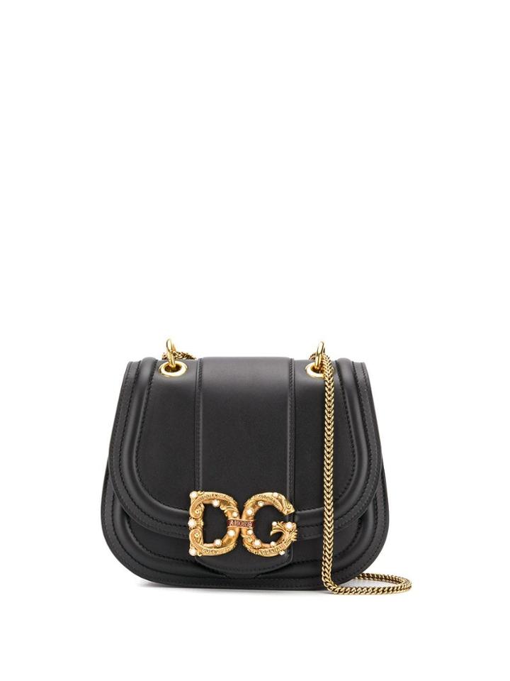 Dolce & Gabbana Embellished Logo Tote - Black