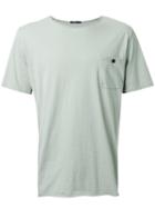 Bassike 'original Button Pocket' T-shirt, Men's, Size: Medium, Green, Organic Cotton