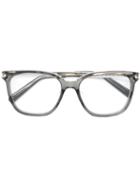 Chloé Eyewear - Acetate Wayfarer Glasses - Women - Acetate/metal - 52, Grey, Acetate/metal
