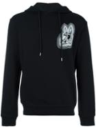 Mcq Alexander Mcqueen Bunny Print Hoodie, Men's, Size: Medium, Black, Cotton