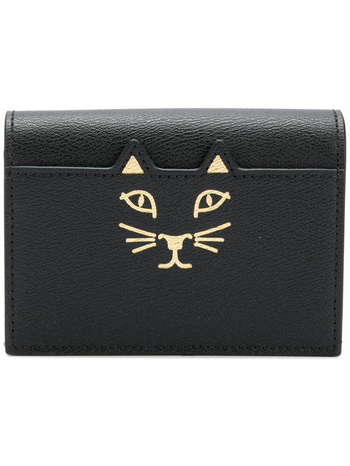 Charlotte Olympia Feline Cardholder - Black