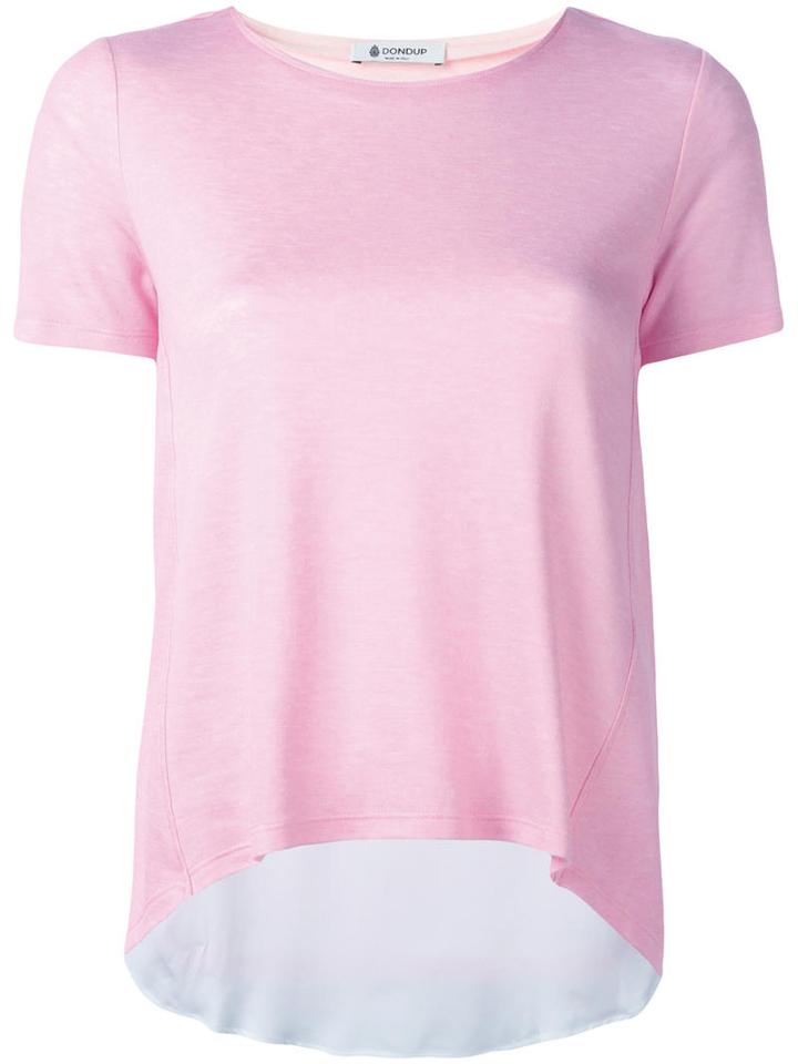 Dondup Flared T-shirt, Women's, Size: Medium, Pink/purple, Viscose/nylon