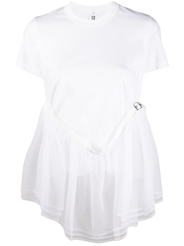 Comme Des Garçons Noir Kei Ninomiya Tutu Insert T-shirt - White