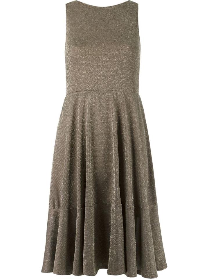 Cecilia Prado Flared Knitted Dress, Women's, Size: G, Brown, Acrylic/polyamide/viscose