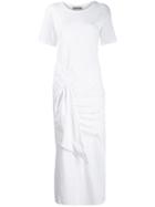Each X Other Short Sleeved Wrap Dress - White